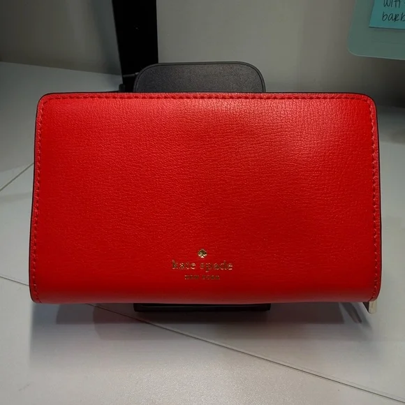 Kate Spade Red Leather Wallet - Picture 2 of 3